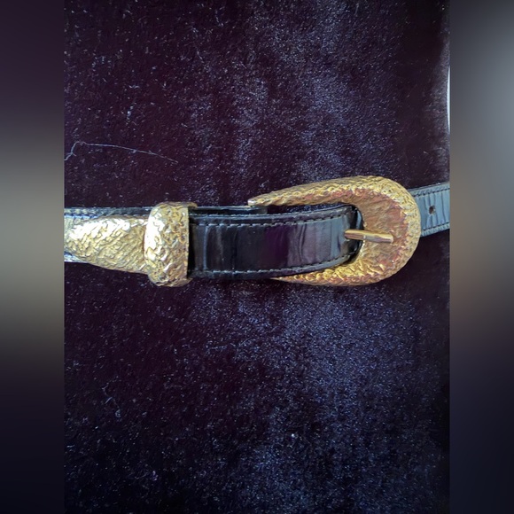 LARA Black and Gold Women\'s Belt‎ main image 4